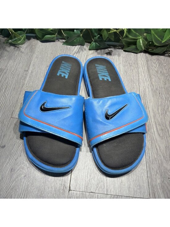 Nike Comfort Slide 2 Sandals Men\'s Size 12 Blue Slides Memory Foam 415205-408 main image 9